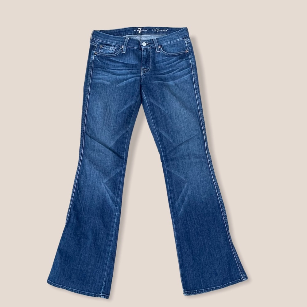 7 FOR ALL MANKIND A POCKET FLARE JEANS size 28